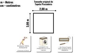 Tapete Algodão Cru Lines 2,00X3,00